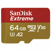 SanDisk 64GB Extreme Plus micro SDXC A2 App - 160 MB/s,  Class 10,  UHS-I,  U3,  V30,  Red - (Refurbished)