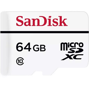 SanDisk 64GB High-Endurance Micro SD Card (SDXC) + Adapter - 20MB/s