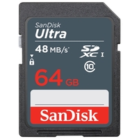 SanDisk 64GB Ultra SD Card (SDXC) - 48MB/s