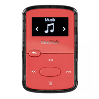 SanDisk Clip Jam 8GB MP3 Player - Red