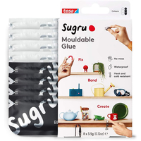 Sugru Mouldable Glue Black/White - 8 Pack