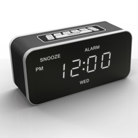 Texson 5080 PLL FM Radio Alarm Clock LED Display Battery/Mains Power