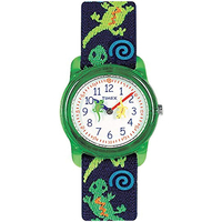 Timex Kids Analog 29mm Elastic Fabric Strap Watch - Geckos