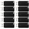 Verbatim 8GB PinStripe USB Drive 10 Pack - Black