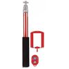 Vivitar Selfie Stick with Wireless Bluetooth Enabled Remote - Red