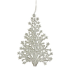 Silver Glitter Christmas Tree Decoration