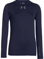 Boys Coldgear Evo Fitted Longsleeve Crew Top Blue