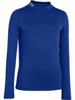 Boys Coldgear Evo Fitted Longsleeve Mock Top Blue