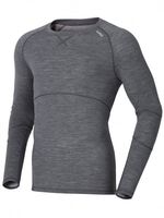 Mens Base Layer Revolution Long Sleeve Crew Neck Grey
