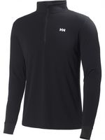 Mens HH Active Flow 1/2 Zip Top Black Baselayer