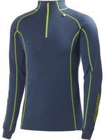 Mens HH Warm Freeze 1/2 Zip Top Turquoise Baselayer