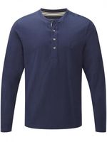 Mens Ontario Long Sleeve Top Blue