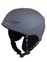 Unisex Rubber Ski Helmet Grey