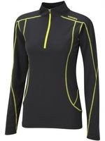Womens Gaul Half Zip Neck Top Black