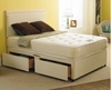 Bali 6ft Super King Size Orthopaedic Divan Bed in Stone Suede