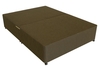 Deluxe 4ft 6in Double Divan Bed Base only in Brown Damask