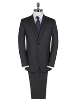 Jeff Banks Charcoal Flannel Regular Fit Suit Jacket 40S Charcoal