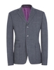 Jeff Banks WoolBlend Chambray Blazer 42L Blue