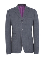 Jeff Banks WoolBlend Chambray Blazer 42L Blue