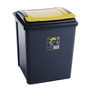 50Lt Recycle Bin Graphite with Yellow Lid