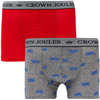 Joules Mens Crown Joules Super Soft 2 Pack Boxer Shorts Extra Large