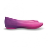 Carliana Flat Ombre Dahlia,  Croslite peep-toe pump with dual colours