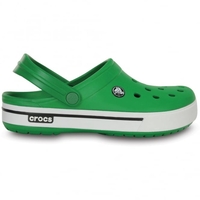 Crocband II.5 Clog Kelly Green/White,  Retro styled slip on croslite shoe