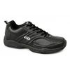 ARGON Mens Casual Leather Trainers Black