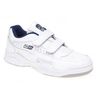 ARIZONA Mens/Boys Leather Twin Velcro Trainers White
