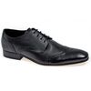 AUCKLAND Mens Leather Brogue Shoes Burnished Black