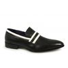 CORTEZ Mens Slip On Leather Shoes Black