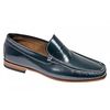 CORTONA Mens Polished Leather Italian Loafers Green
