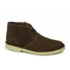 CORY Mens Original Suede Leather Desert Boots Dark Brown