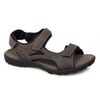 EMILIO Mens Triple Velcro Sports Sandals Brown