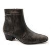 EMMANUEL Mens Snakeskin Leather Cuban Heel Boots Brown