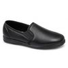 HADLEY Mens Leather Full Slippers Black