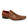 PISA Mens Faux Reptile Shoes Tan