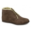 SARA Ladies Flat Ankle Boots Brown