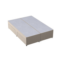 Basic Divan Base - Double - Beige - 4 Drawers
