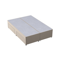 Basic Divan Base - Small Single - Beige - 2 Drawers