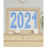 ANY Year - Personalised Word Art Print