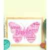 Butterfly Shape Word Art Print