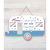 Caravan Home Wooden Plaque