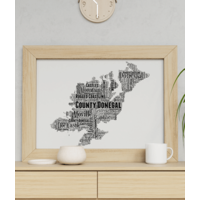 Donegal - Personalised Word Art Map