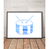 Drum Word Art Print