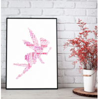 Fairy Word Art Print