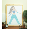 Female Street Dancer - Personalised Word Art Gift
