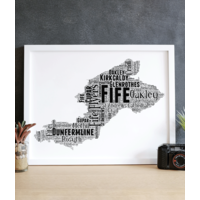 Fife - Personalised Word Art Map