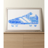 Football Boot Word Art Print