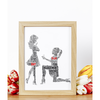 Gay Female Personalised Word Art Engagement Gift